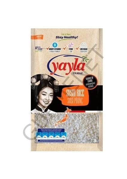 Yayla Gurme Fit Yayla Gurme Sushi Pirinci 500 Gr.