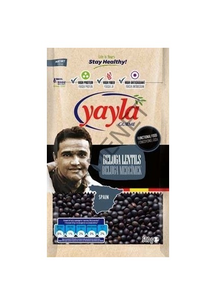 Yayla Gurme Fit Yayla Gurme Beluga Mercimek 500 Gr.