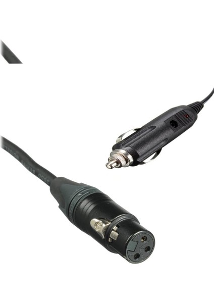 Xlr/canon Uçlu Mobil Printer Araç Çakmak Adaptörü - 1 Metre