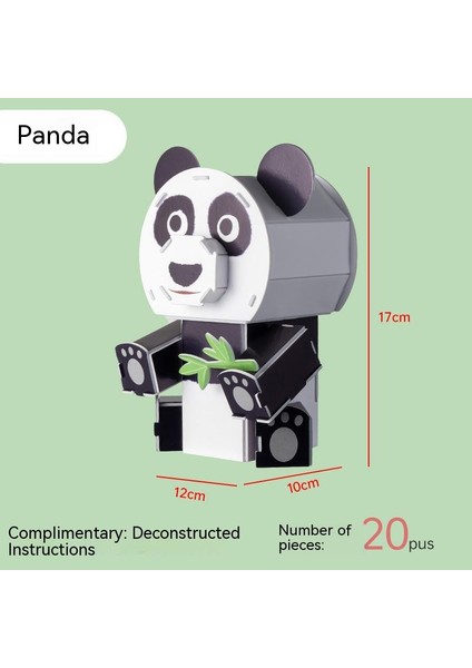 Prodigy Toy Çocuk Oyuncakları Hayvan Resmi-Panda Yapımı