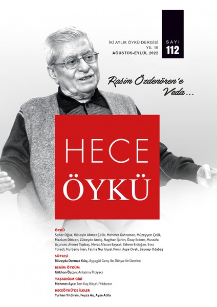 Öykü 112. Sayı Ağustos-Eylül 2022