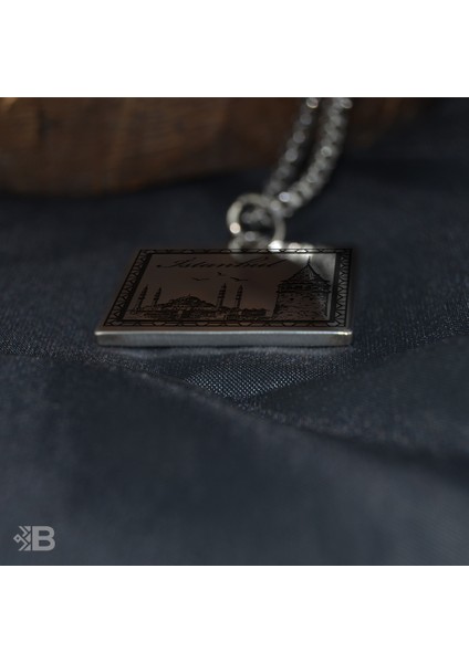 Istanbul Kare Çelik Kolye - 3092 fiyatları