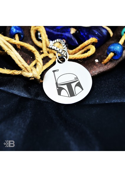 Boba Fett Yuvarlak Çelik Kolye - 2098