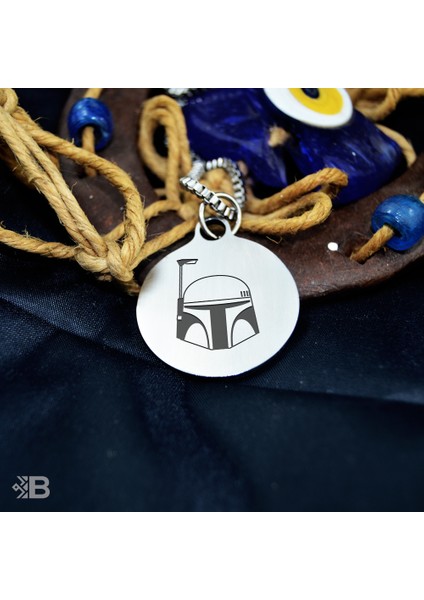 Boba Fett Yuvarlak Çelik Kolye - 2098