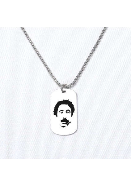 Çiçek Abbas Şakir Asker Kolye, Kişiye Özel Çelik Asker Kolye
