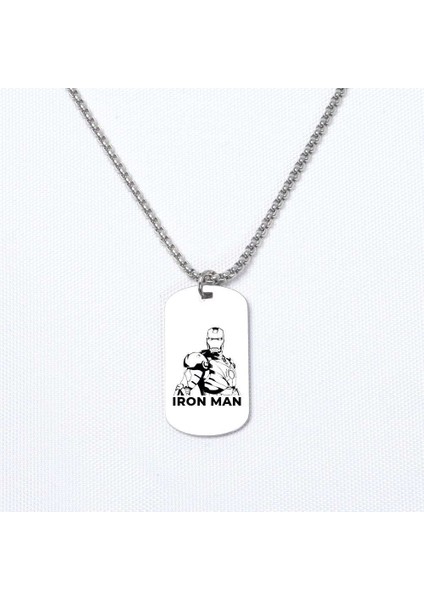 Iron Man Asker Kolye, Kişiye Özel Çelik Asker Kolye