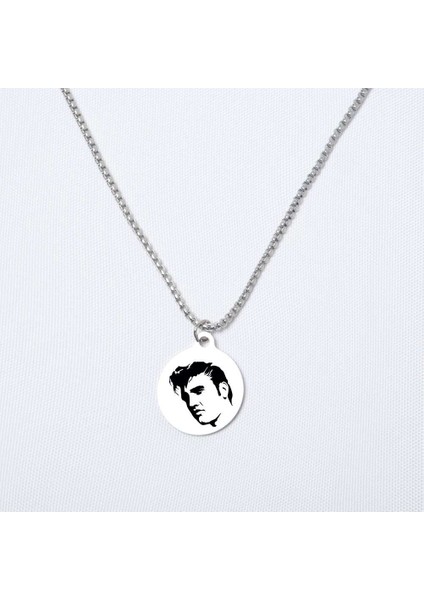 Elvis 3 Yuvarlak Çelik Kolye