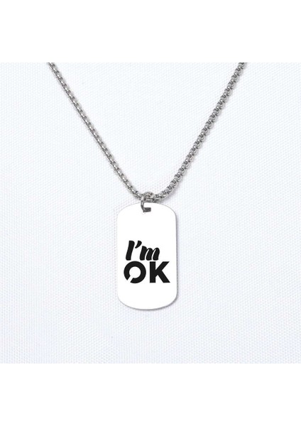 Im Ok Asker Kolye, Kişiye Özel Çelik Asker Kolye