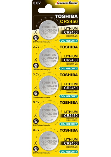 Toshıba Cr 2450 Lıthıum 5li Pil
