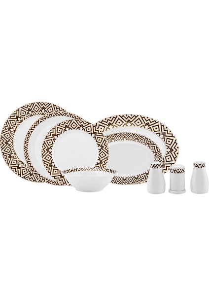 Jewel 56 Parça 12 Kişilik New Bone Yemek Takımı