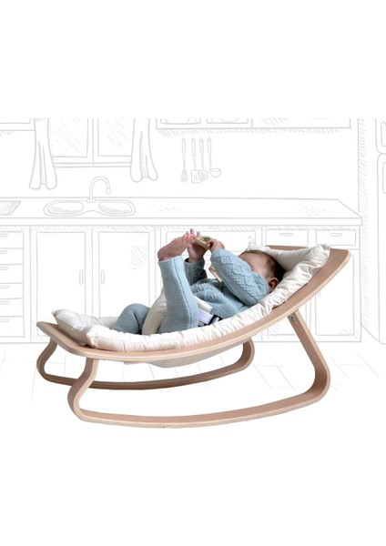 Sleepy Ahşap Ana Kucağı | Ana Dizi - Krem fiyatları