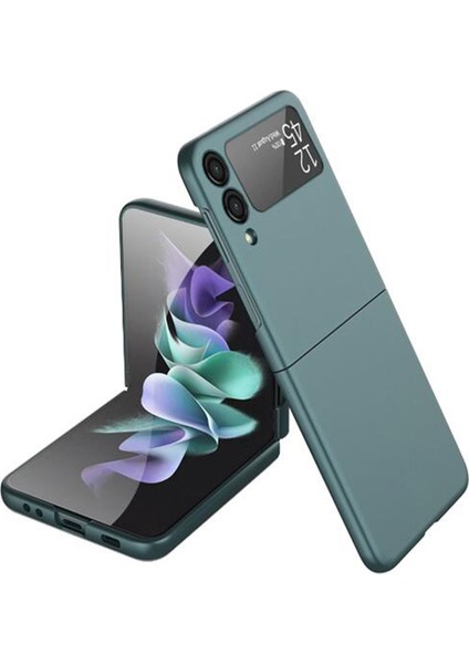 Samsung Galaxy Z Flip 4 Telefon Kılıfı - Yeşil (Yurt Dışından)