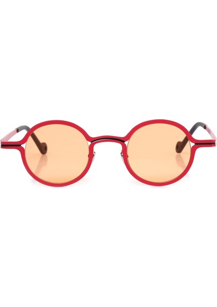s Yuvarlak Çift Renk Çerçeveli Unisex Güneş Gözlüğü AE-7728C19