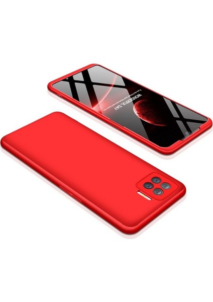 Oppo Reno 4 Lite ile Uyumlu Kılıf 3 Parçalı Tam Koruma Dayanıklı Soft Ince Kılıf