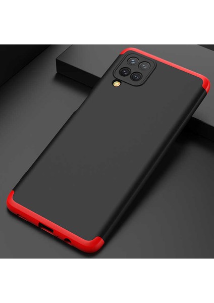 Samsung Galaxy M12 ile Uyumlu Kılıf 3 Parçalı Tam Koruma Dayanıklı Soft Ince Kılıf