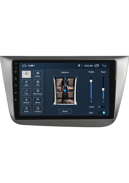 Seat Toledo Android Carplay Multimedya Ekran Teyp 2GB+32GB