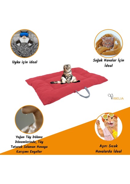 Köpek Yatağı Evcil Hayvan Kedi ve Köpek Minderi Evcil Hayvan Dikdörtgen 90X70 cm Yumuşak Minder fırsatları