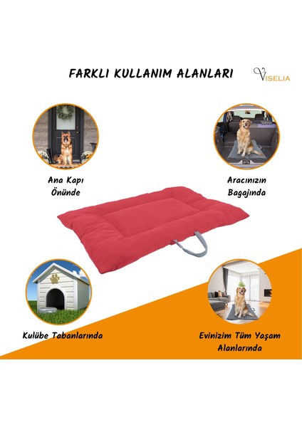 Köpek Yatağı Evcil Hayvan Kedi ve Köpek Minderi Evcil Hayvan Dikdörtgen 90X70 cm Yumuşak Minder indirimleri