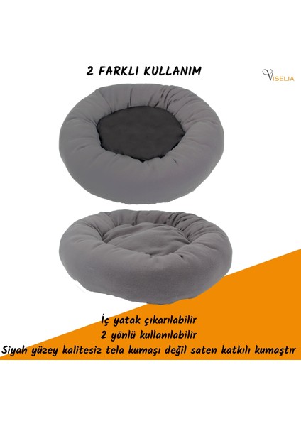 Kedi Yatağı Evcil Hayvan Kedi Minderi 50 cm Evcil Hayvan Simit Yatak Minder modelleri