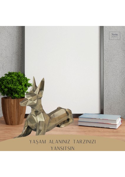 Dekoratif Köpek Biblo Heykel El Yapımı Doberman Hediyelik Süs Eşyası Poly Model Tasarım Ürünü modelleri