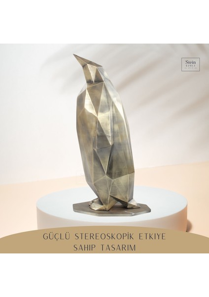 Dekoratif Penguen Biblo Heykel El Yapımı Hediyelik Süs Eşyası Poly Model Tasarım Ürünü fırsatları