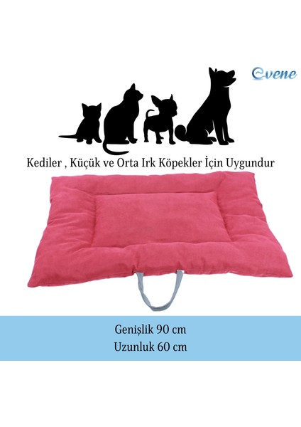 Köpek Yatağı Evcil Hayvan Kedi ve Köpek Minderi Evcil Hayvan Dikdörtgen 90X70 cm Yumuşak Minder