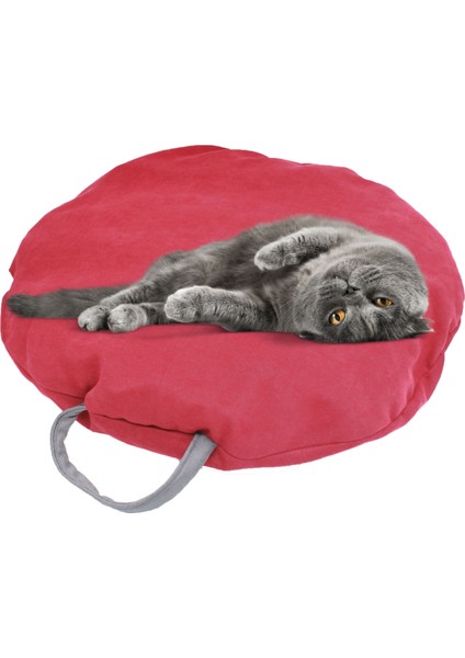 Kedi Yatağı Evcil Hayvan Kedi Minderi 65 cm Evcil Hayvan Simit Yuvarlak Yumuşak Yatak Minder