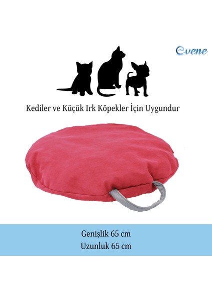 Kedi Yatağı Evcil Hayvan Kedi Minderi 65 cm Evcil Hayvan Simit Yuvarlak Yumuşak Yatak Minder modelleri