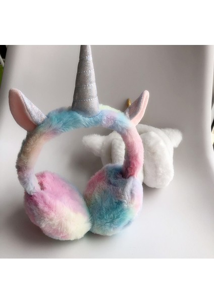 Sevimli Unicorn Earmuffs Katlanabilir Kışlık Kulaklık (Yurt Dışından)