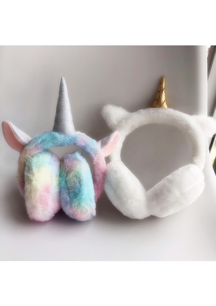 Sevimli Unicorn Earmuffs Katlanabilir Kışlık Kulaklık (Yurt Dışından)