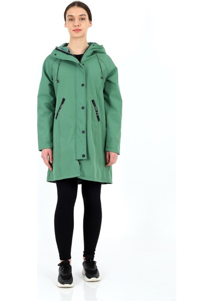 Kapüşonlu Fermuar Cepli Double Face Trend Mont Parka modelleri