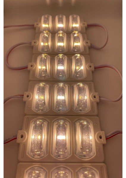 12 Volt Dar Açılı 3'lü Modül Led Gün Işığı (5 Adet)
