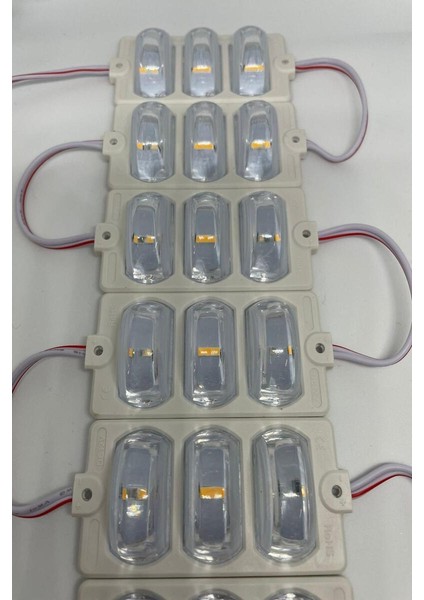 12 Volt Dar Açılı 3'lü Modül Led Gün Işığı (5 Adet)
