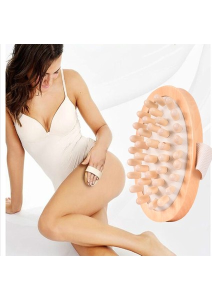 5 Adet Yatıştırıcı Gövde Masaj Fırçası Ahşap Balon Yastık Masajı (Yurt Dışından)