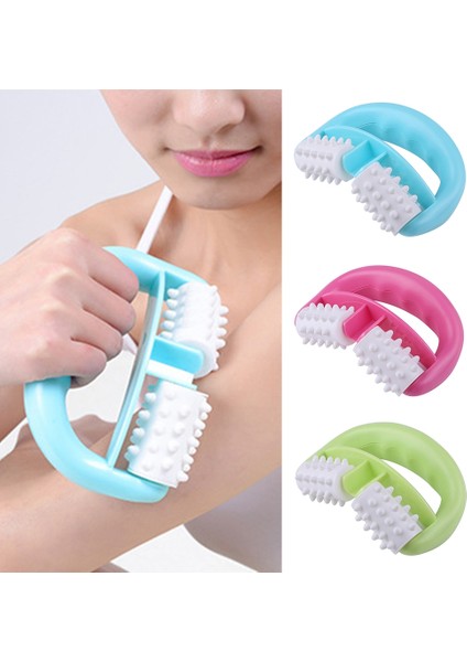 T9142 Plastik Kılavuz Iki Tekerlekli Masaj Yuvarlak Sap Masajı Kırmızı (Yurt Dışından) fiyatları