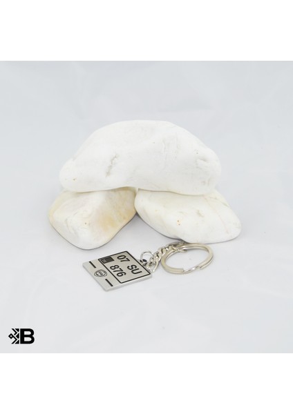 Lancia Logolu Plaka Anahtarlık - Kişiye Özel Lancia Plaka Kare Çelik Anahtarlık fiyatları