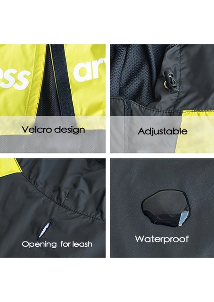 Küçük ve Orta Boy Köpekler İçin Suya Dayanıklı Yansıtıcı Yağmurluk (Yurt Dışından) modelleri