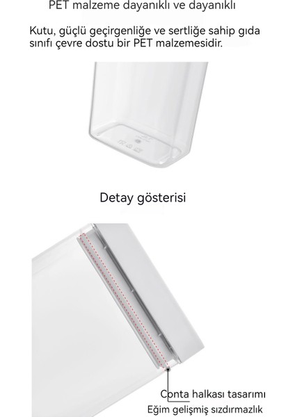500ML Gıda Box Saklama Kabı -Şeffaf (Yurt Dışından)