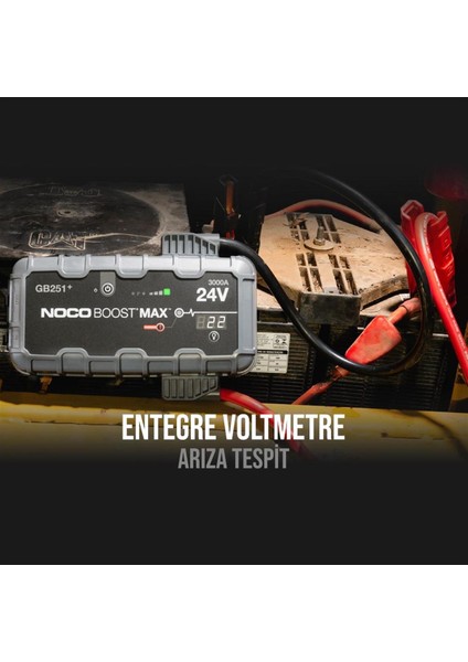 Genius GB251 24V 3000AMP Ultrasafe Lityum Akü Takviye + Powerbank + LED Lamba fırsatları