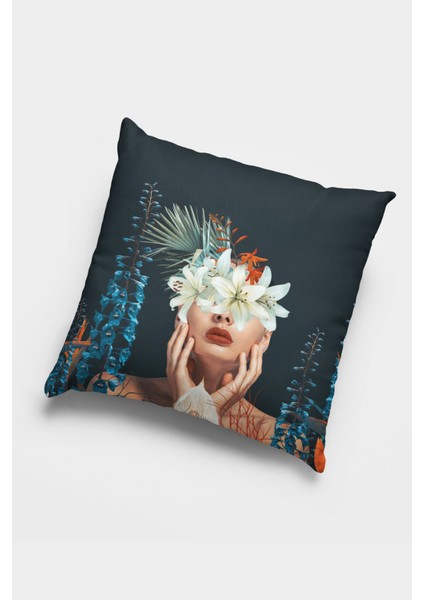 Çift Taraflı 4'lü Kırlent Kılıfı 43 x 43 cm Gizli Fermuar Dokuma Tay Tüyü Premium Kumaş 4KR037 modelleri