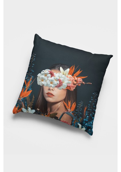 Çift Taraflı 4'lü Kırlent Kılıfı 43 x 43 cm Gizli Fermuar Dokuma Tay Tüyü Premium Kumaş 4KR037 fırsatları