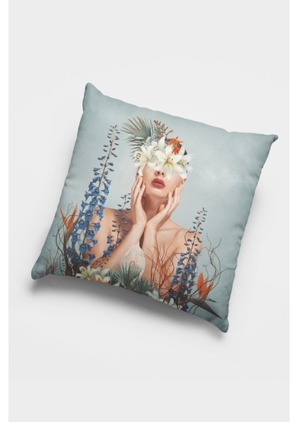 Çift Taraflı 4'lü Kırlent Kılıfı 43 x 43 cm Gizli Fermuar Dokuma Tay Tüyü Premium Kumaş 4KR037 indirimleri