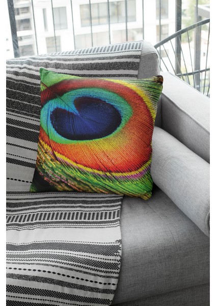 Dokuma Leke Tutmaz Premium Tay Tüyü Kumaş Çift Taraflı Kırlent Yastık Kılıfı Renkli 43 x 43 cm KRL234 fiyatları