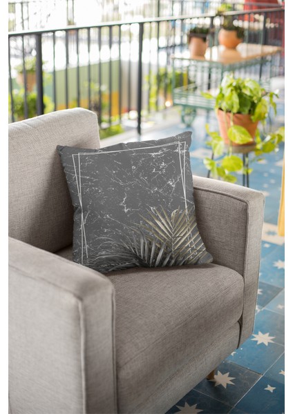 Dekoratif Çift Taraflı Tay Tüyü Dokuma Premium Kumaş Kırlent Yastık Kılıfı 43 x 43 cm KRL404 fiyatları