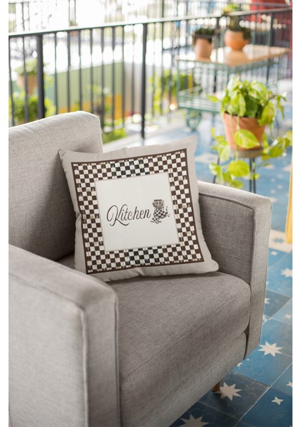 Çift Taraflı Kırlent Yastık Kılıfı Premium Tay Tüyü Dokuma Fas Desen Kumaş 43 x 43 cm KRL287 fiyatları