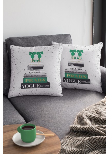 Modern Premium Tay Tüyü Dokuma Kumaş Çift Taraflı Moda Kırlent Yastık Kılıfı 43 x 43 cm KRL881 modelleri