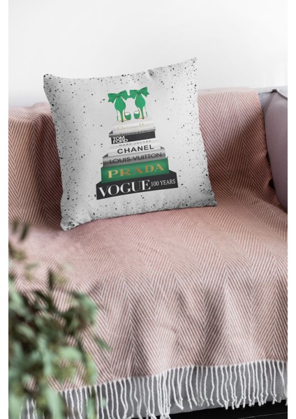 Modern Premium Tay Tüyü Dokuma Kumaş Çift Taraflı Moda Kırlent Yastık Kılıfı 43 x 43 cm KRL881 fırsatları