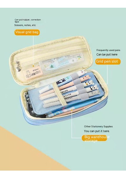 Basit Büyük Kapasitet Öğrenci Kalem Kutusu (Yurt Dışından) fırsatları