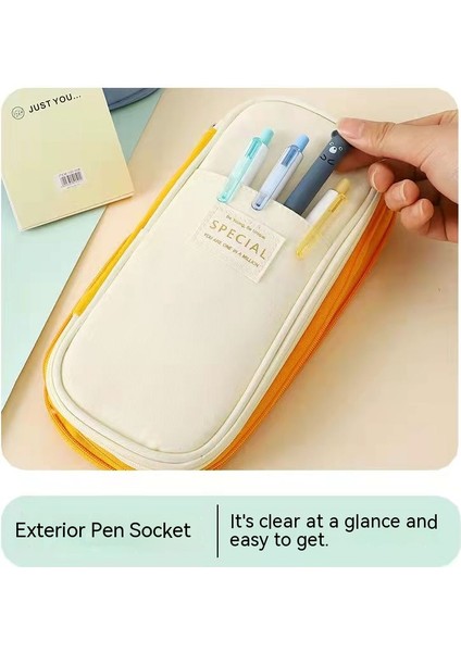 Basit Büyük Kapasitet Öğrenci Kalem Kutusu (Yurt Dışından) indirimleri