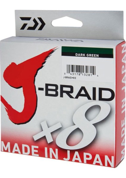 Jbraid 8b Koyu Yeşil 150 mt Spin Lrf Ip Misina